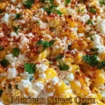 Delicious Mexican street corn salad with fresh ingredients and creamy dressing