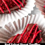 Decadent red velvet heart truffles for a perfect sweet treat