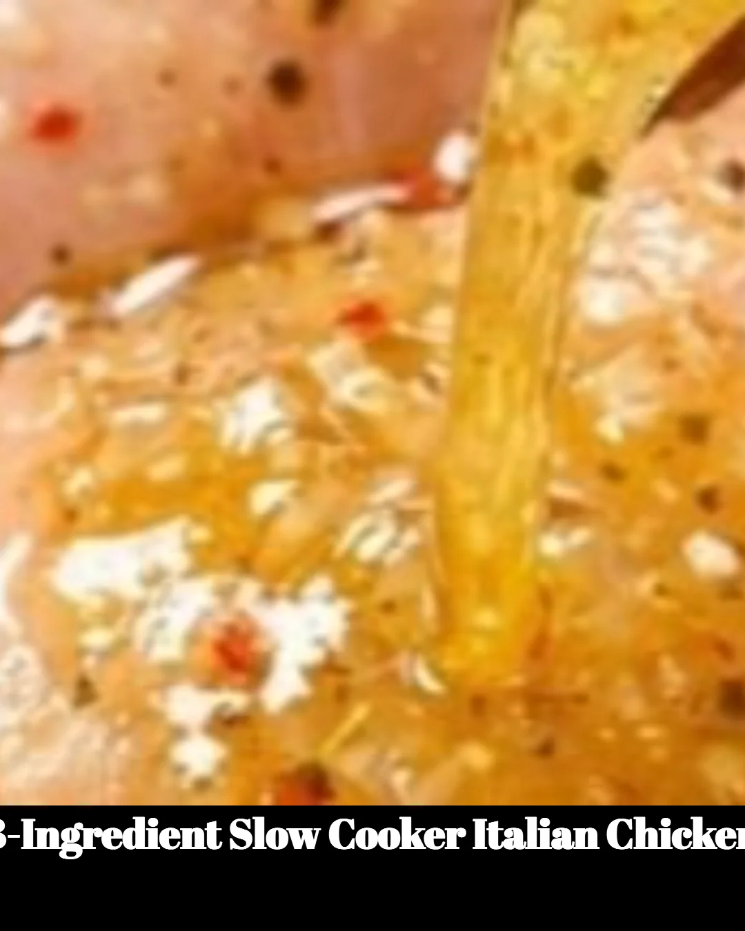 Plate of 3-ingredient slow cooker Italian chicken garnished with herbs