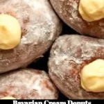 Freshly made Bavarian Cream Donuts with cream filling and sugar topping