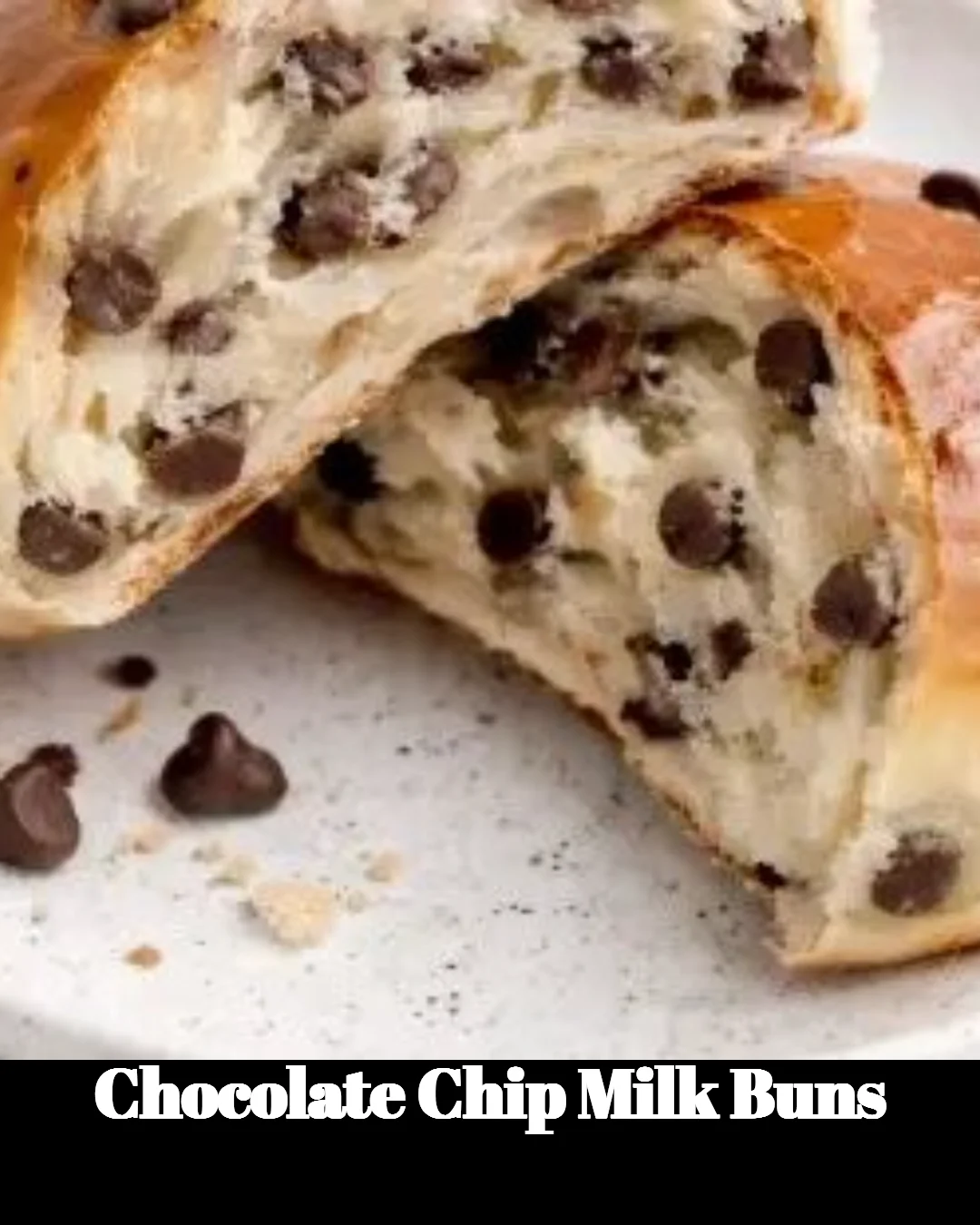 Homemade chocolate chip milk buns fresh out of the oven