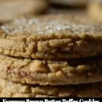 Espresso brown butter toffee cookies with rich flavor and golden brown color
