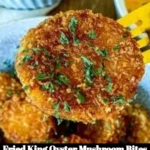 Crispy Fried King Oyster Mushroom Bites served on a plate.