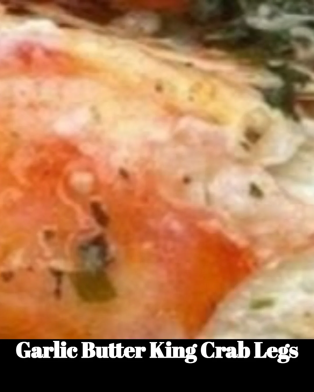 Delicious Garlic Butter King Crab Legs served with lemon and herbs