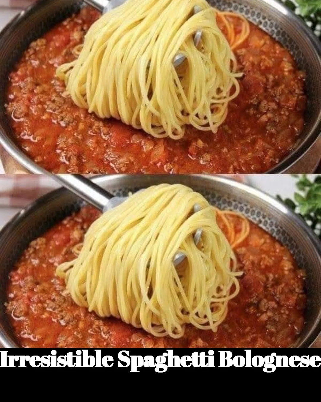 Delicious plate of Spaghetti Bolognese garnished with fresh herbs