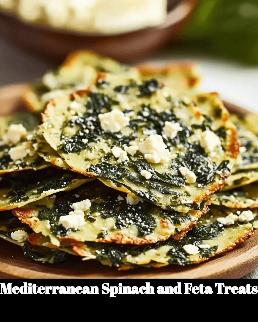 Mediterranean spinach and feta treats served on a platter