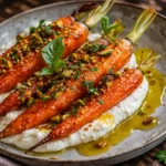 Roasted Carrots with Whipped Ricotta and Hot Honey, showcasing sweet and spicy flavors
