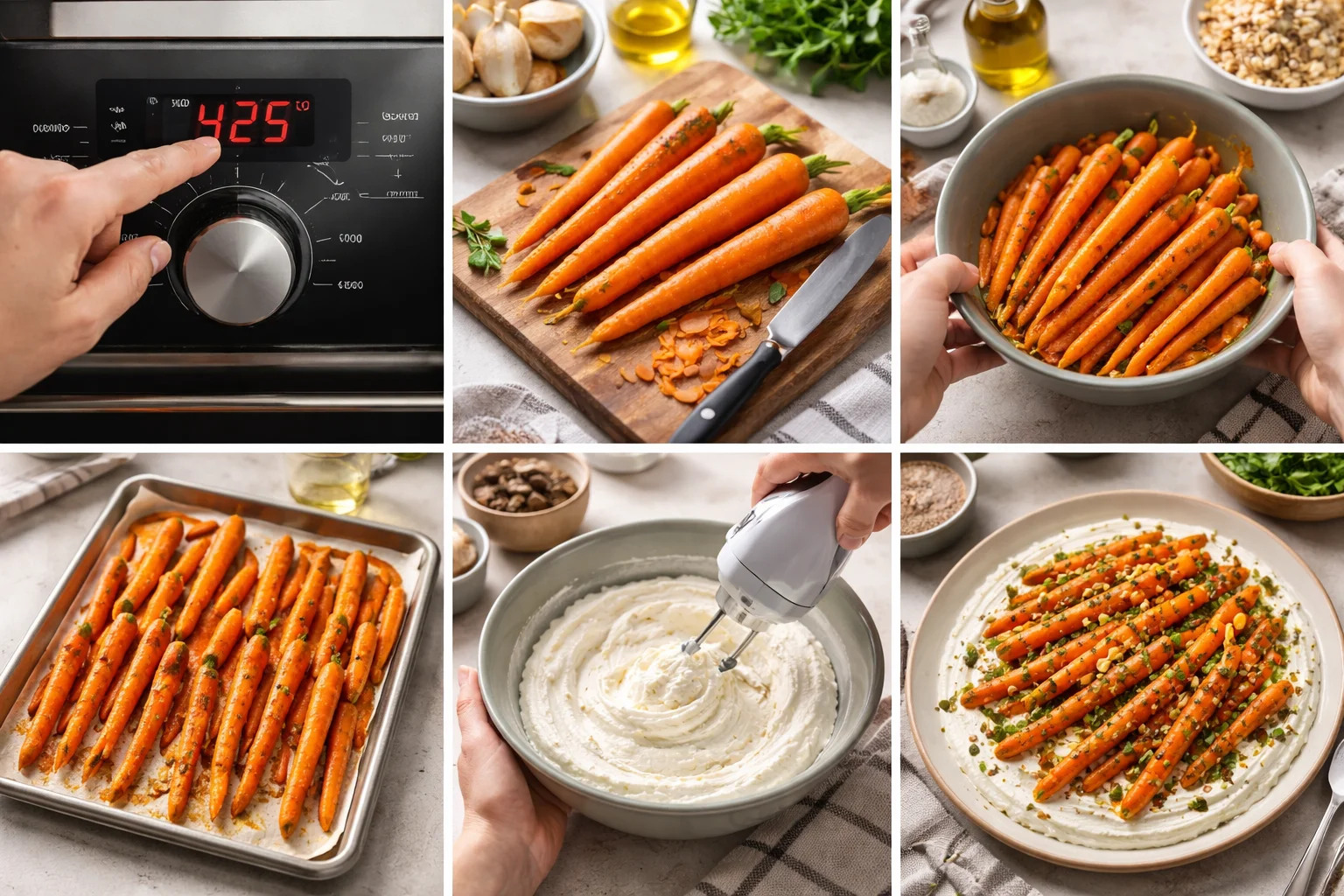 Roasted Carrots with Whipped Ricotta and Hot Honey