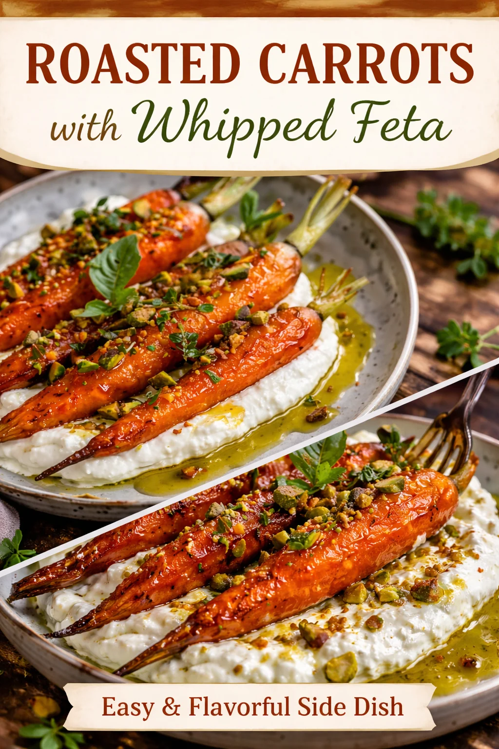 Savory Roasted Carrots with Whipped Ricotta and Hot Honey Bliss