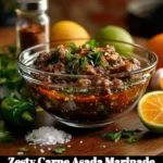 Zesty carne asada marinade for grilling delicious steak