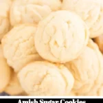 Batch of freshly baked Amish Sugar Cookies on a cooling rack.