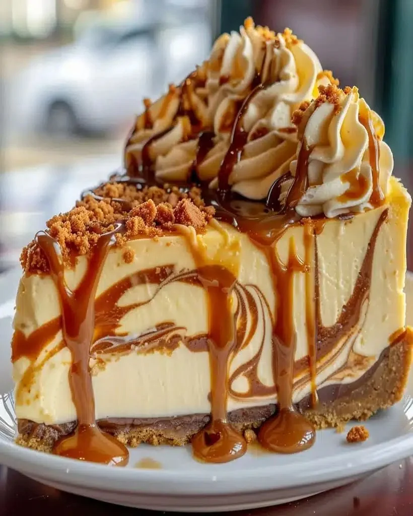 Delicious Coffee Swirl Cheesecake with a rich coffee flavor and creamy texture