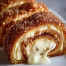 Delicious cream cheese cinnamon sugar rolls freshly baked and golden brown
