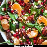 Colorful Easter Salad with seasonal vegetables and festive toppings