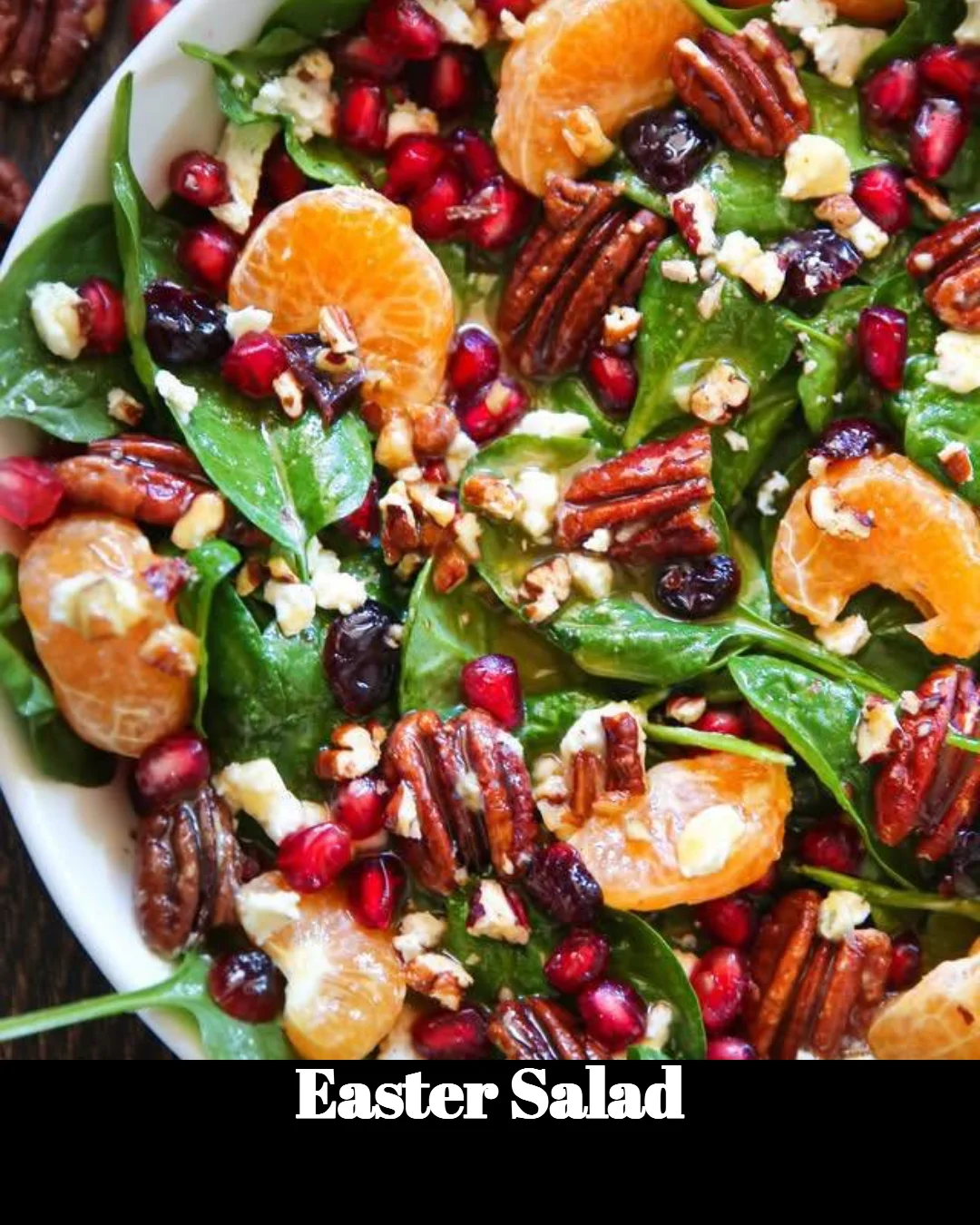 Colorful Easter Salad with seasonal vegetables and festive toppings