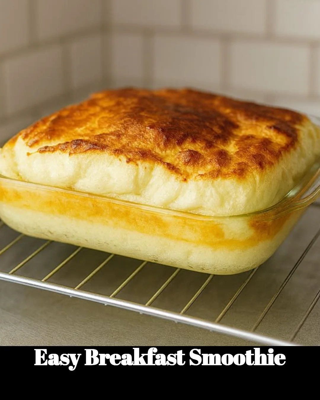 Delicious easy breakfast smoothie with fruits and yogurt in a glass