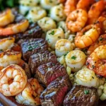 Garlic Butter Steak and Shrimp Surf and Turf Platter