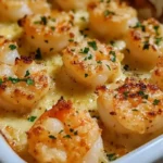 Delicious Garlic Parmesan Shrimp served on a plate
