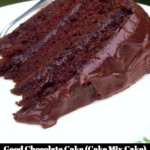 Delicious homemade chocolate cake made from cake mix