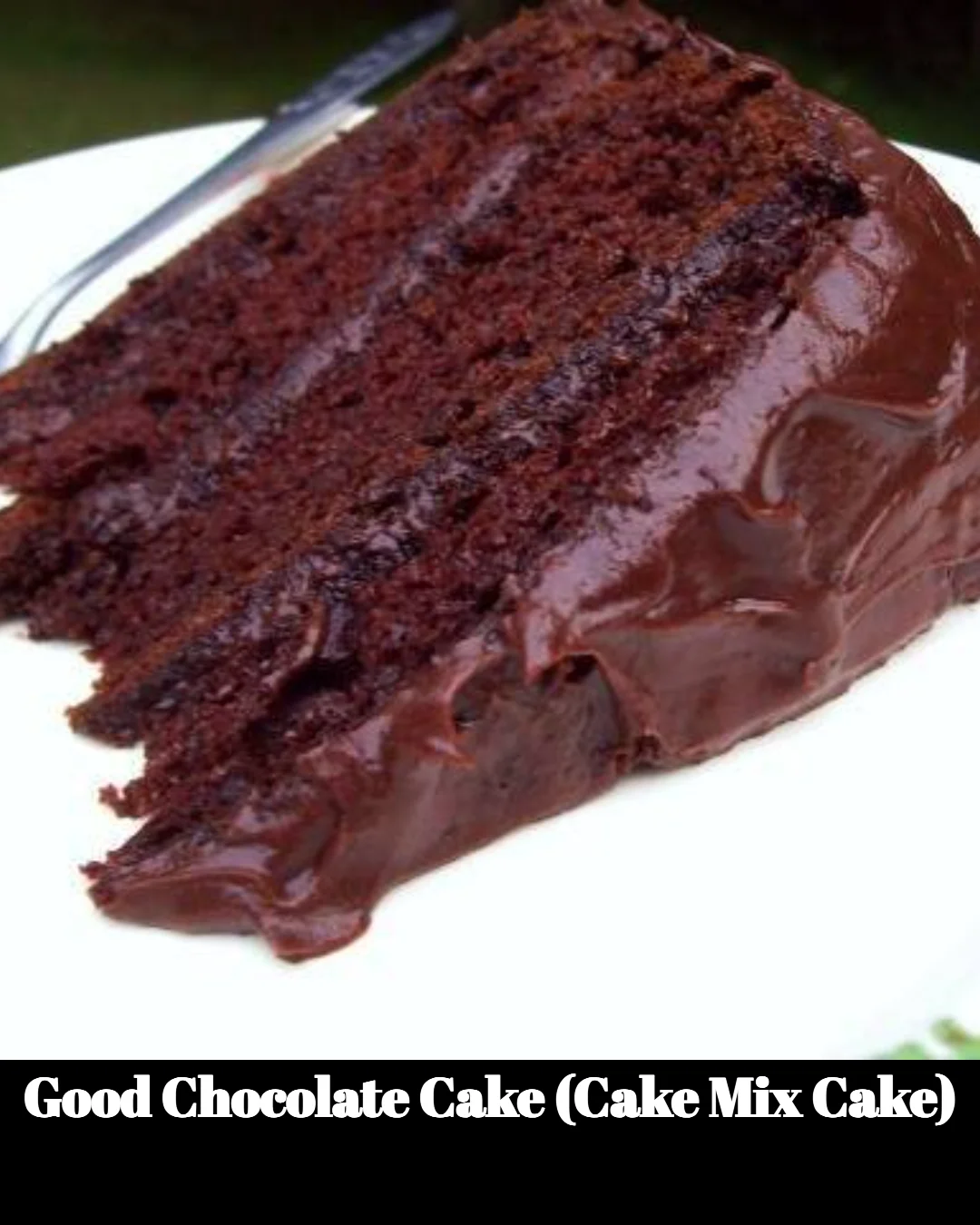Delicious homemade chocolate cake made from cake mix