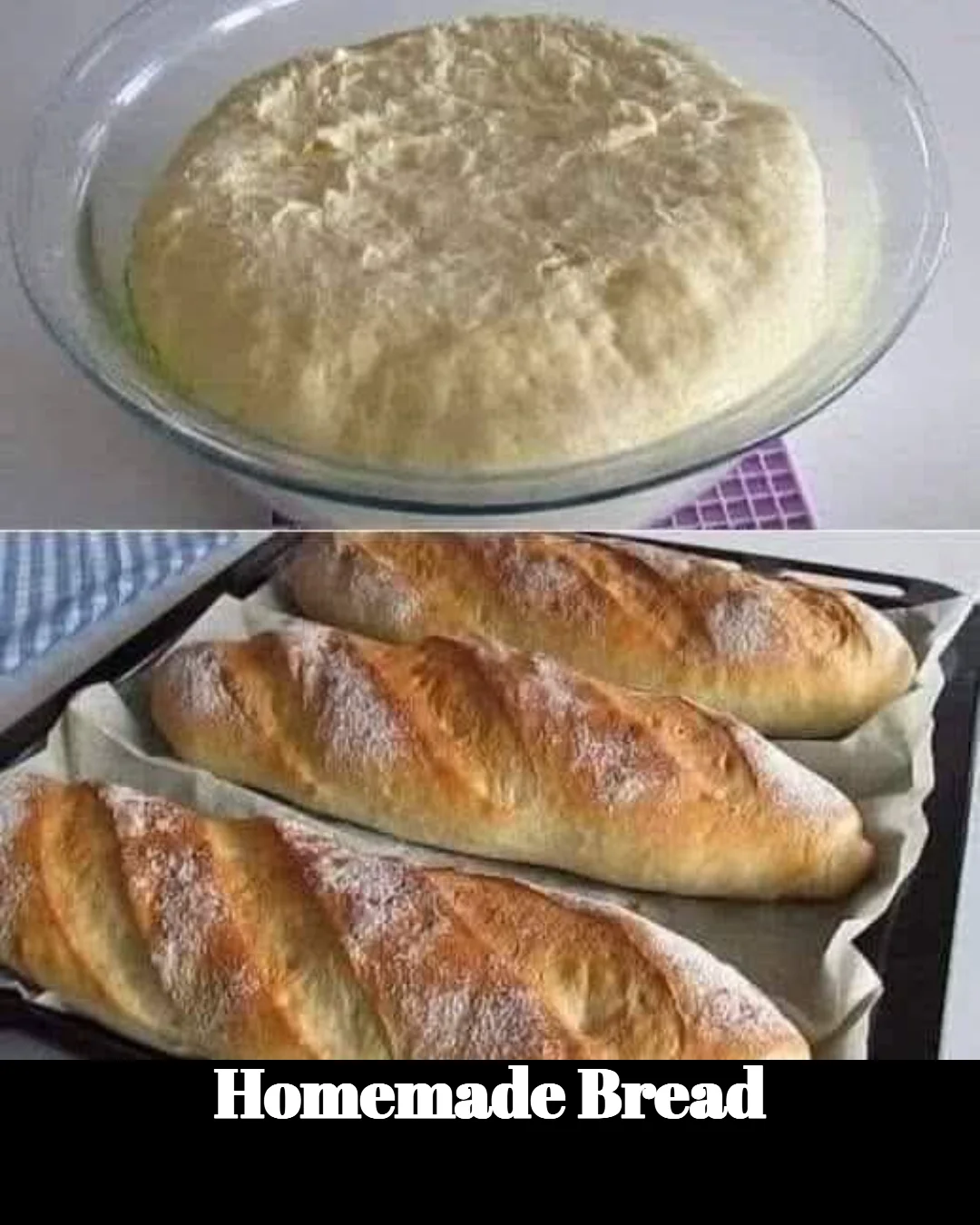 Loaf of homemade bread fresh out of the oven