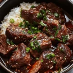 Korean-style gochujang pot roast served with vegetables