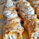 Lemon Meringue Pie Cannolis showcasing a delicious dessert filled with lemon custard.