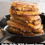 Delicious patty melts topped with secret sauce and grilled to perfection.