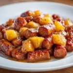 Pineapple Brown Sugar Mississippi Lil' Smokies Bites dish with festive presentation