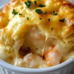 Delicious homemade seafood pot pie with a flaky crust and seafood filling