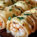 Delicious shrimp crab fajitas served with toppings and herbs.