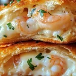 Delicious shrimp crab melts served on a toasted bun