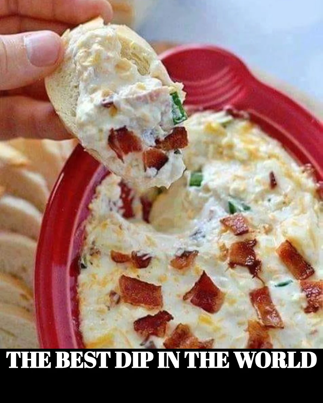 Delicious bowl of the best dip in the world served with fresh vegetables and chips.