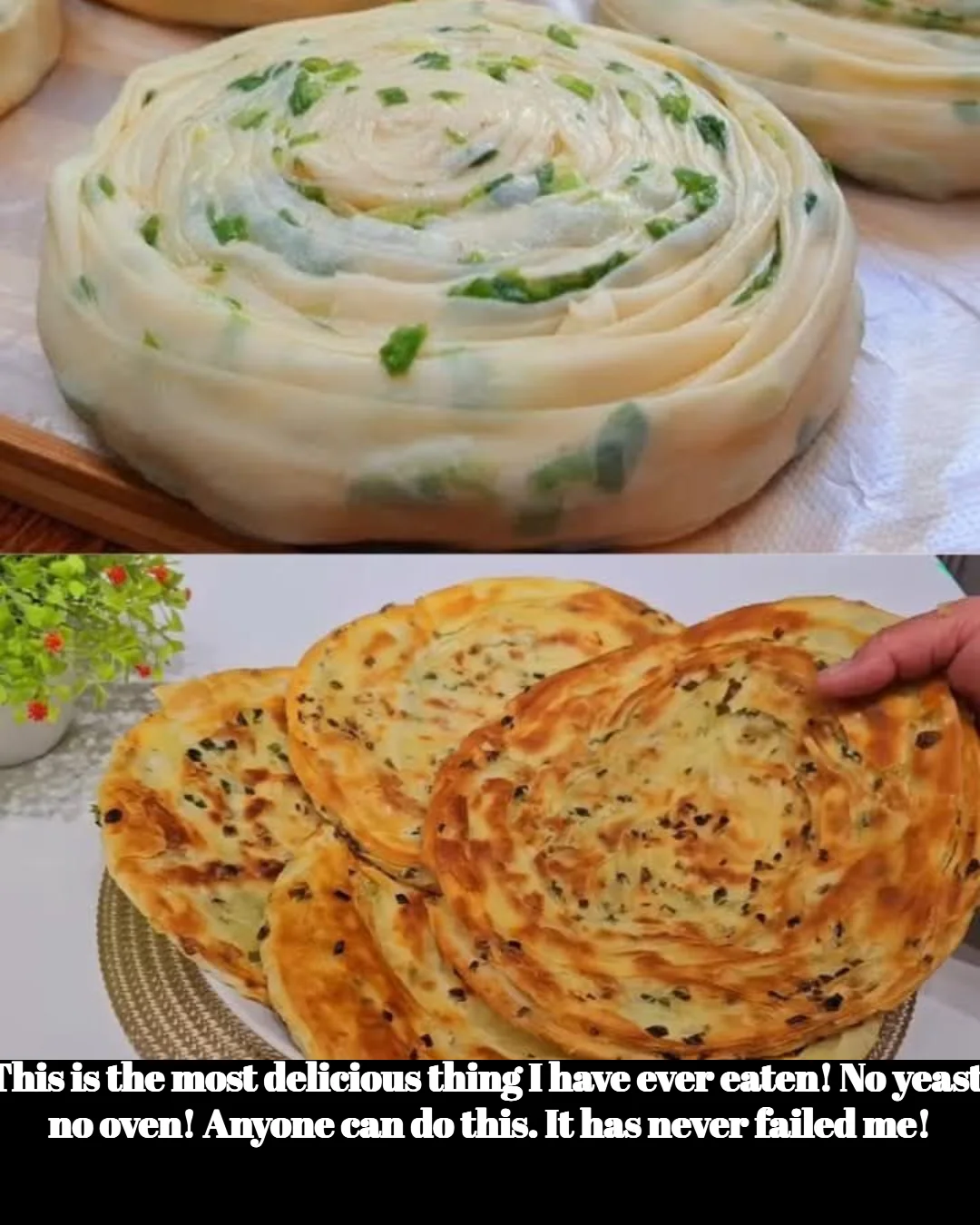 Delicious recipe without yeast or oven, perfect for easy cooking