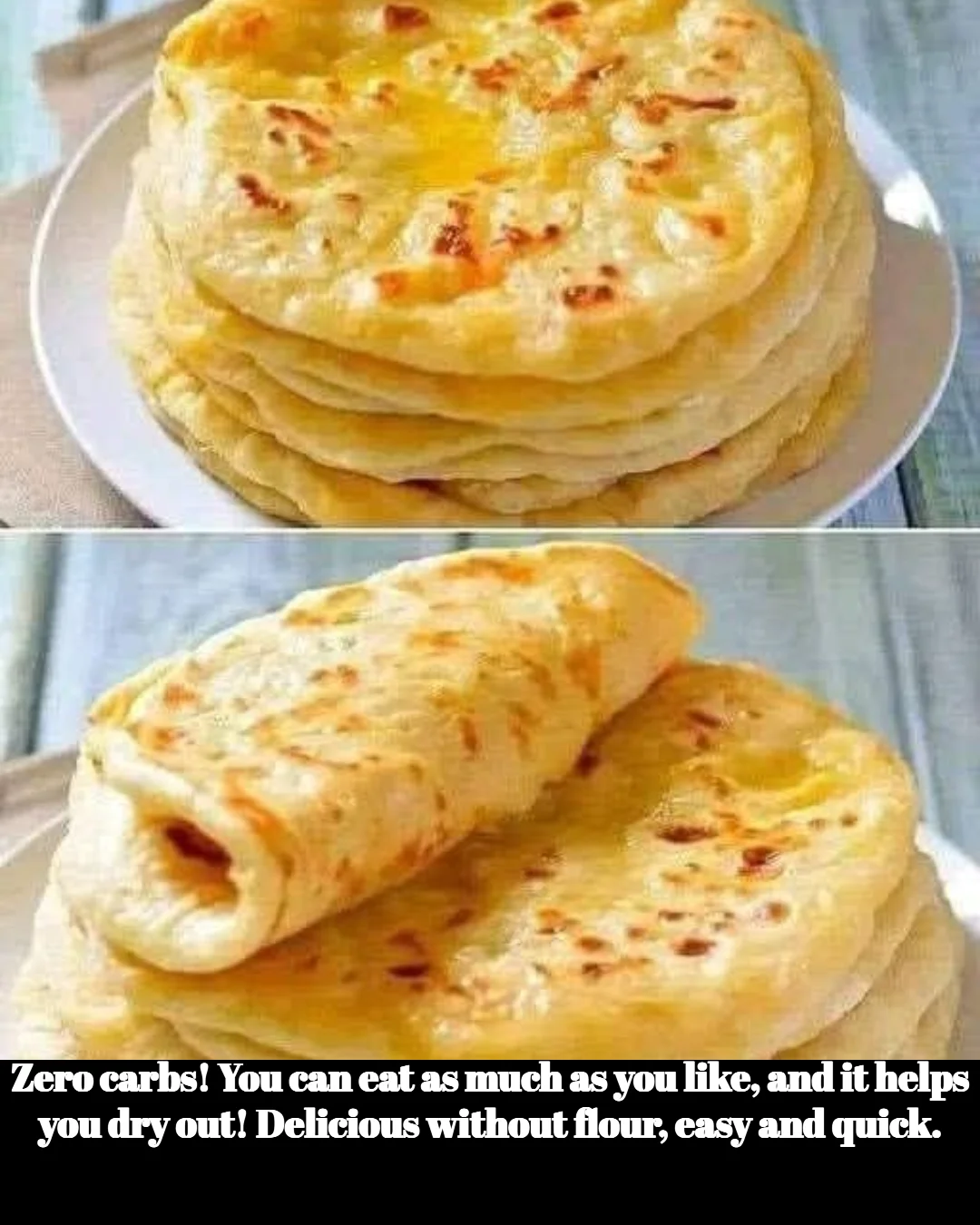 Delicious zero carbs meal recipe, easy to prepare without flour.