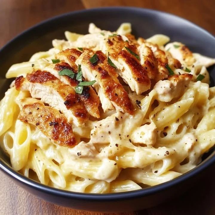Creamy White Cheddar Chicken Pasta