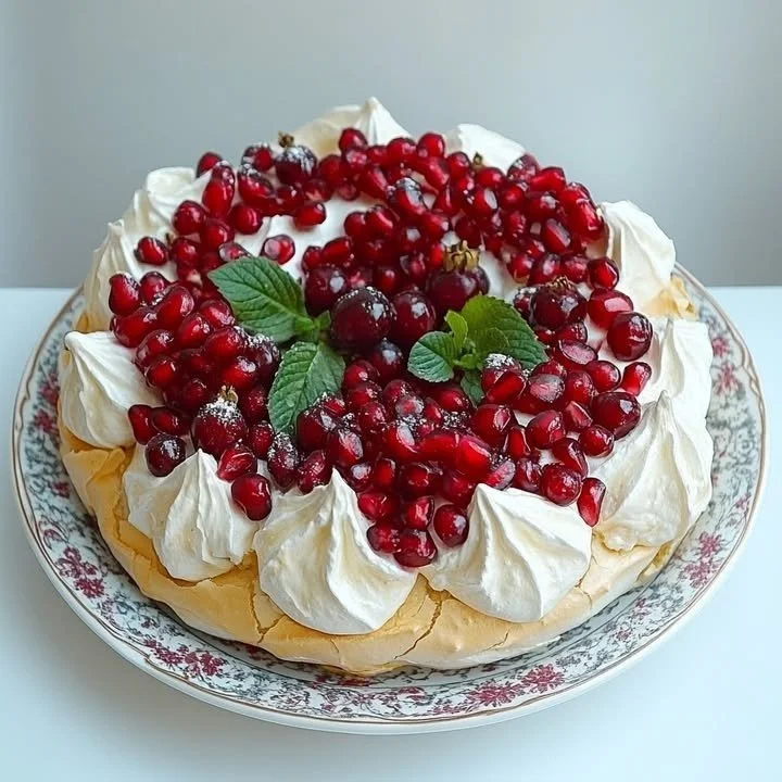 Delightful Christmas Pavlova Wreath