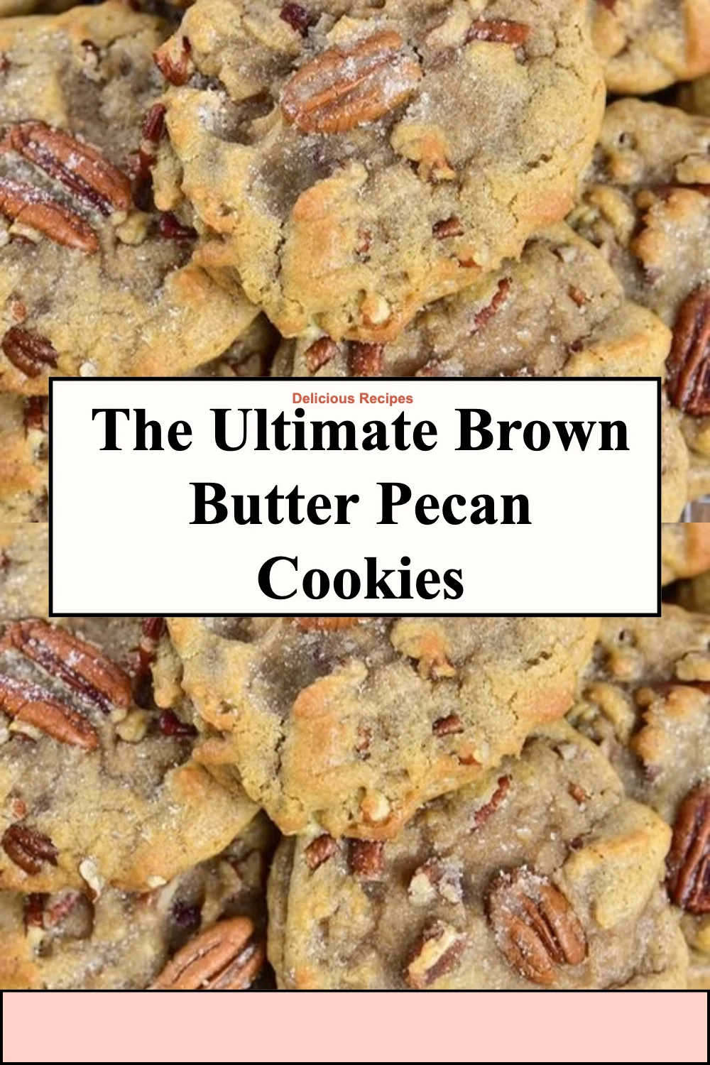 Freshly baked brown butter pecan cookies on a cooling rack