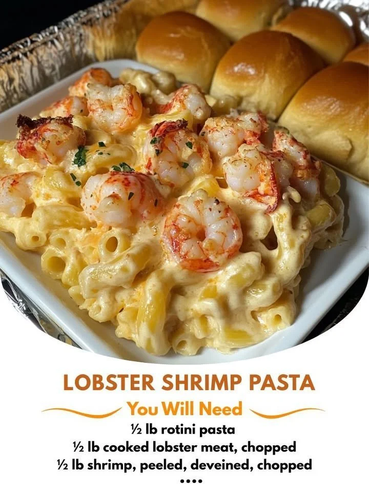 Baked Lobster and Prawn Macaroni Cheese