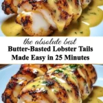 Butter-basted lobster tails ready to enjoy, cooked in 25 minutes for a quick seafood dish