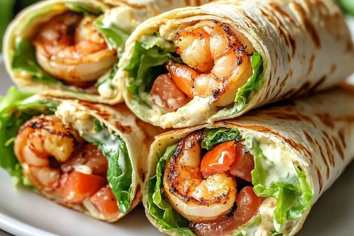 Grilled Prawn Wraps