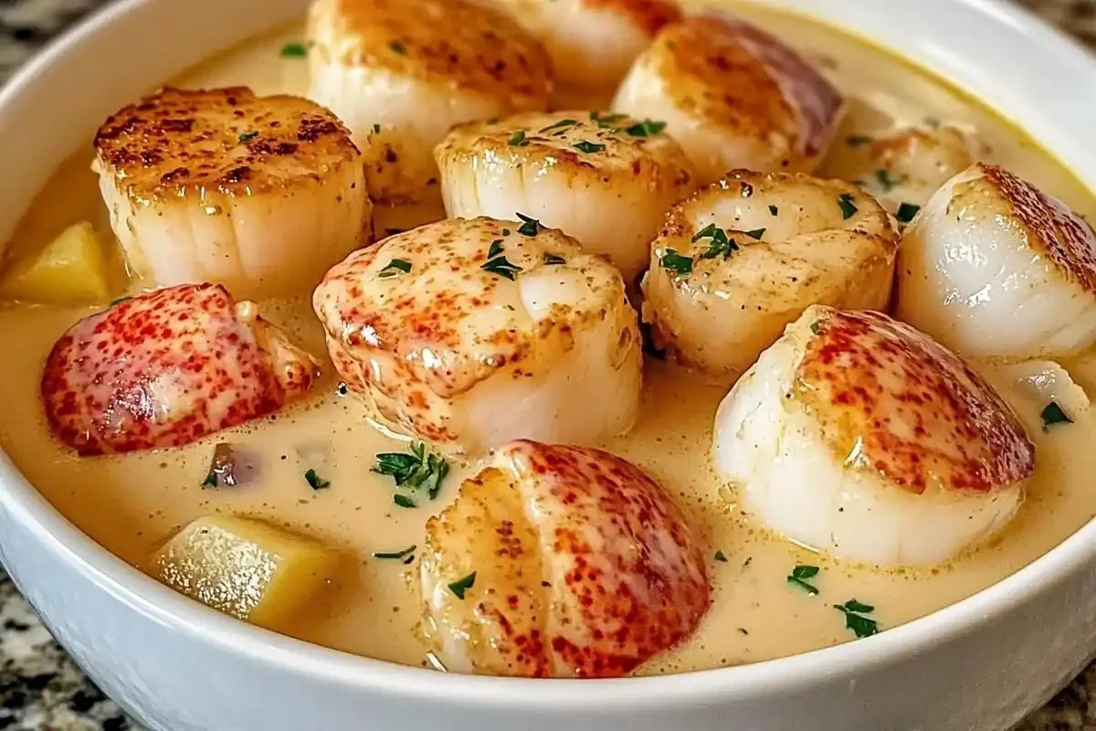 Lobster and Scallop Chowder That Melts in Your Mouth
