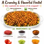 Colorful Dorito Taco Salad with toppings and a crunchy tortilla chip layer.