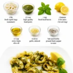 Delicious grilled calamari served with fresh pesto drizzled on top.
