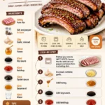 Delicious honey garlic ribs ready to be served on a platter