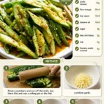 Refreshing smacked cucumber salad with herbs and spices