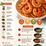 Delicious Shrimp Devil Style dish served on a plate with garnish.