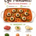 Delicious eye meatballs served on a plate, garnished with herbs.