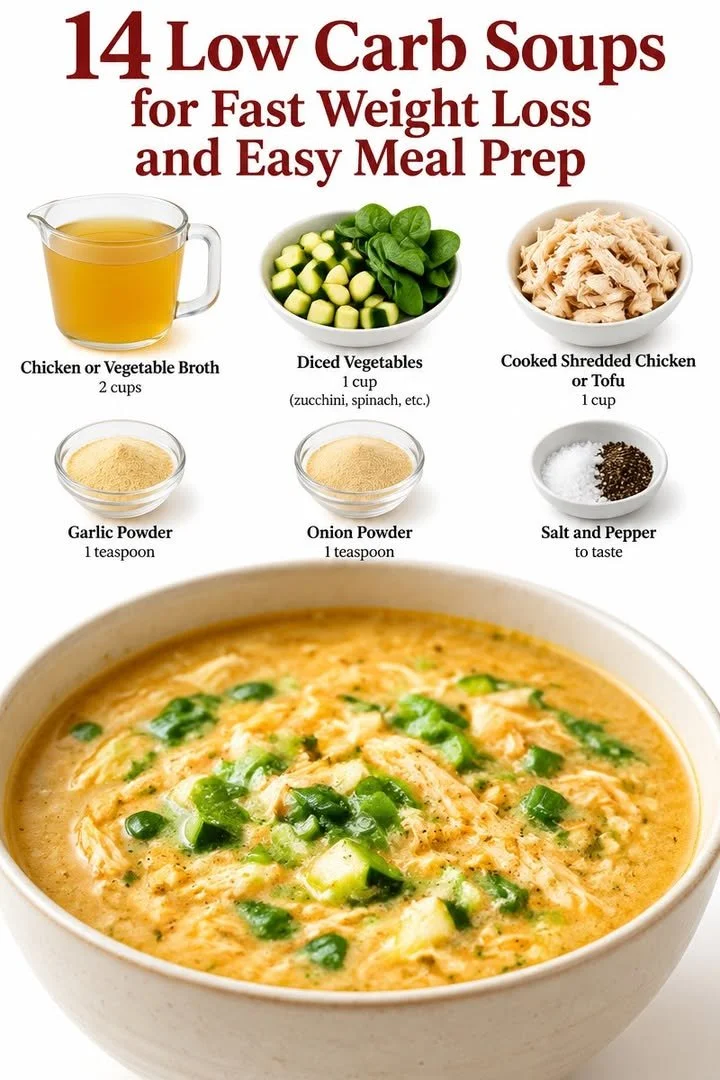 Delicious low carb soups for effortless weight loss and healthy eating