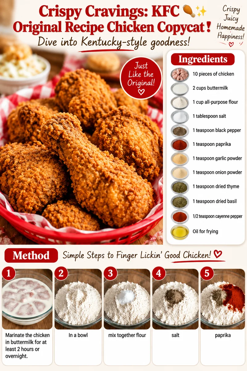 Crispy Cravings: KFC Original Recipe Chicken Copycat 🍗✨
